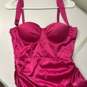 Fashionnova Pink midi dress